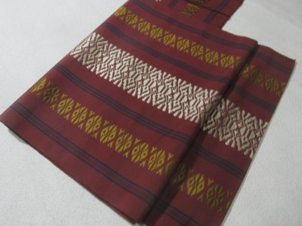 ★着物10★ 1円 絹 博多織 独鈷 名古屋帯 ☆☆☆