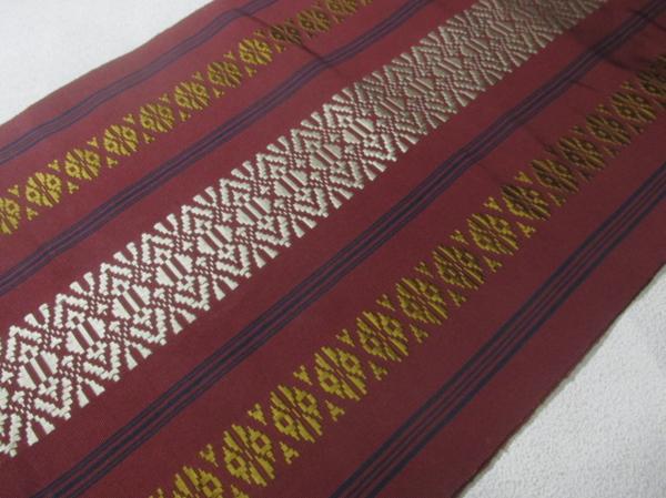 ★着物10★ 1円 絹 博多織 独鈷 名古屋帯 ☆☆☆