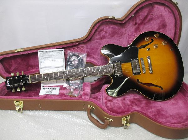 中古BurnyバーニーRSA-65セミアコ フェルナンデスHケース[梱1.0] BURNY