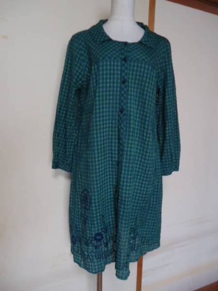 美品*ホコモモラ*刺繍*チュニック*ロングブラウス*ワンピース*夏