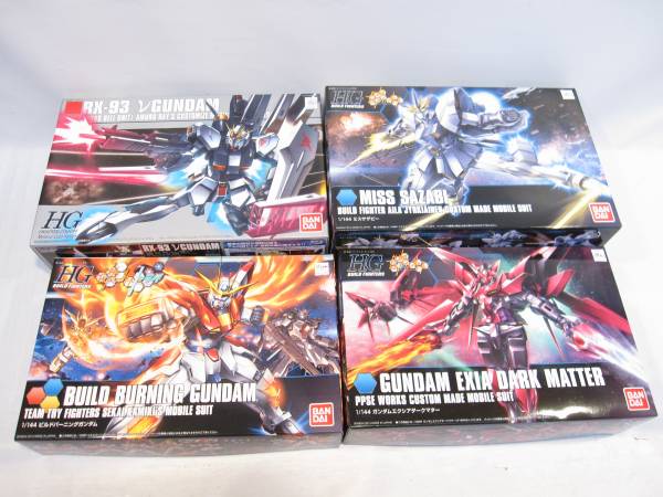 未組立品 ガンプラ HG νガンダム メタリックコーティング他 4箱