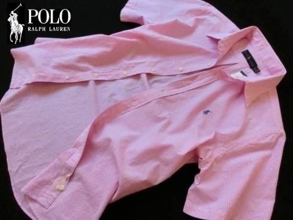 新品★ラルフ★シアサッカー★爽やかな半袖シャツ XL★973 RALPH