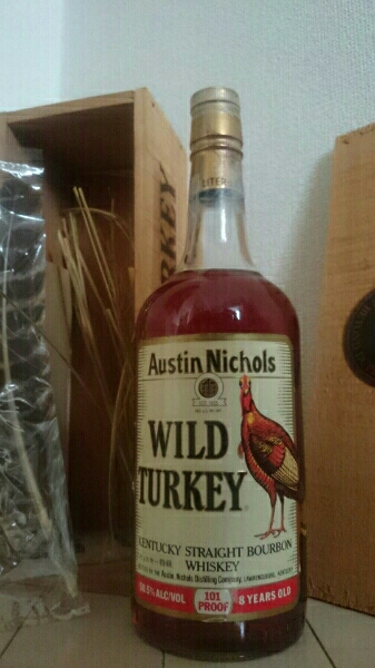 や*き様 【希少 未開栓】Wild Turkey Whiskeyワイルドターキー 飲料 希少 レア物 ワイルドターキー Bourbon Whiskey 古酒未開栓