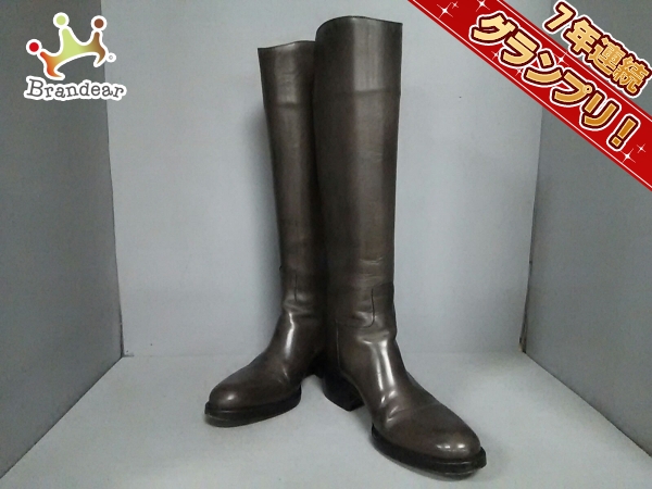 サルトル ロングブーツ 35 レディース ダークブラウン レザー