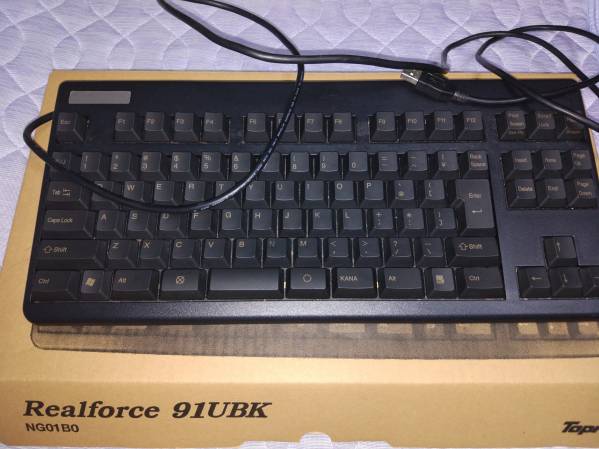 M12-s019 東プレ Topre REALFORCE 91UBK NG01B0 USBキーボード 東プレ