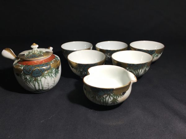 九谷焼 茶器セット 煎茶 茶道 美品 茶器 吉田美統 人間国宝 九谷焼