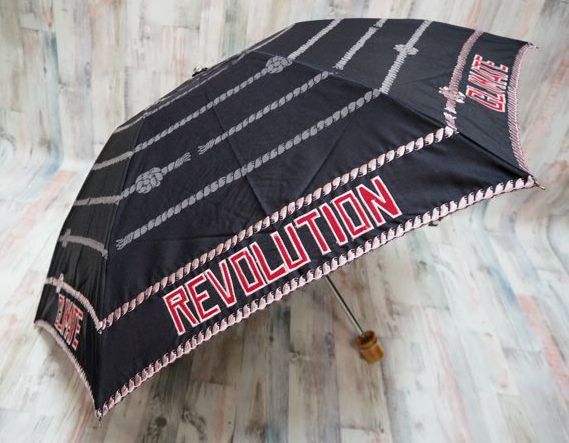 ヴィヴィアンウエストウッド UV 晴雨兼用 折りたたみ傘 日傘/灰