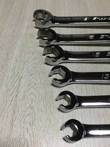 スナップオン ダブルフレアナットレンチ ミリ６本_2