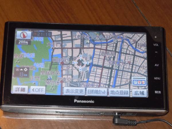 PanasonicポータブルSDナビ CN-MP700VD-K 7インチ ワンセグ ナビ
