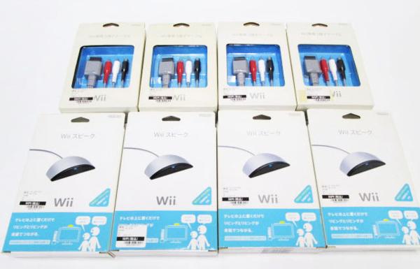 未使用 Wii用 Ｓ端子ケーブル4個 スピーク4個 まとめ 大量