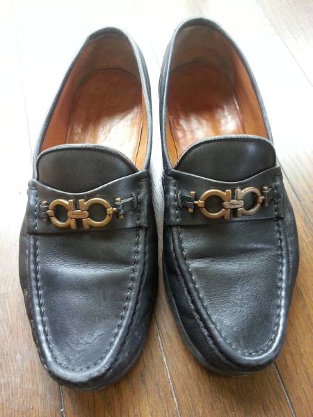 ■ 処分② フェラガモ ビジネスシューズ 黒 USED ■