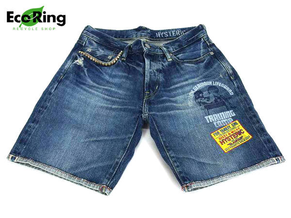 1円 美品 ヒステリックグラマー デニム ショート パンツ AL697