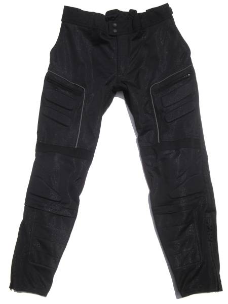 美品 RSタイチ 黒 LW メッシュ切替ナイロン ライディングパンツ