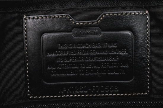 1円～ 美品 COACH コーチ レザー メンズ 2WAY トート バッグ 黒 【公式