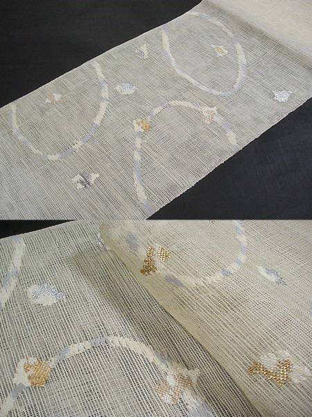 夏物 新品【御仕立上】正絹 西陣織八寸名古屋帯 帯屋捨松謹製