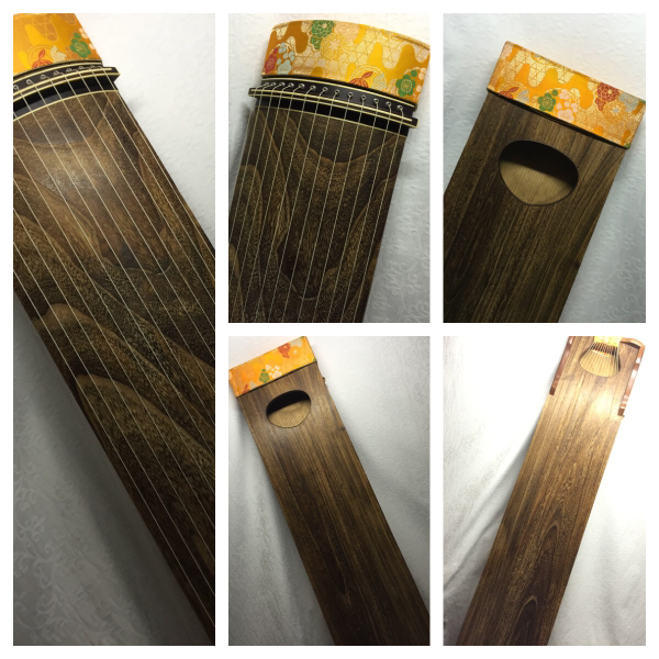 送込み 中古お琴13弦 送料無料 和楽器 お琴 13弦 欠けなし 185×26cm