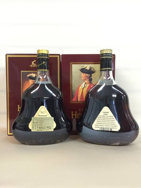 1円～ ヘネシー Hennessy XO クリアボトル 2本SET 金キャップ #8 8
