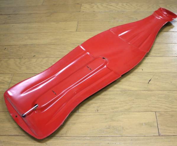 コカ・コーラ コーラ ボトル型 COLA 古い看板 長さ74cm_2