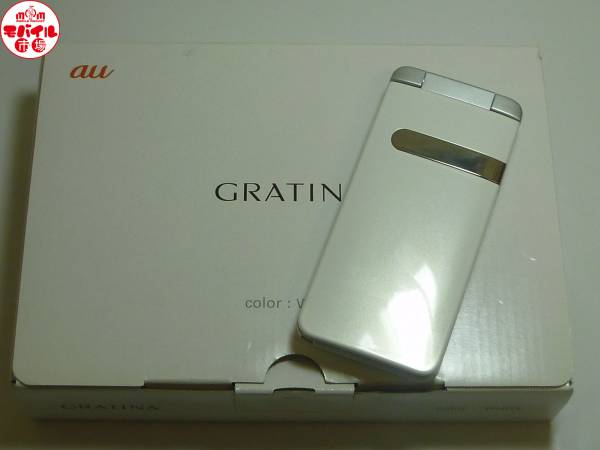 モバイル市場☆新品★au☆GRATINA KYY06☆税込★白ロム★即決