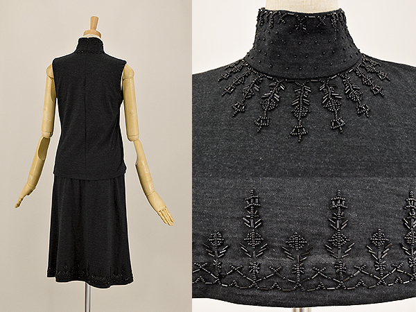 売れ筋サイト T0834□美品□COMME CA DU MODE□ウール100%セットアップ 