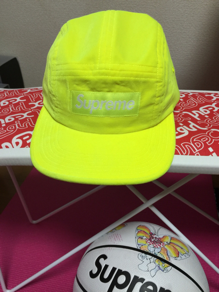 16s/s supreme キャンプキャップ イエロー ボックスロゴ Supreme