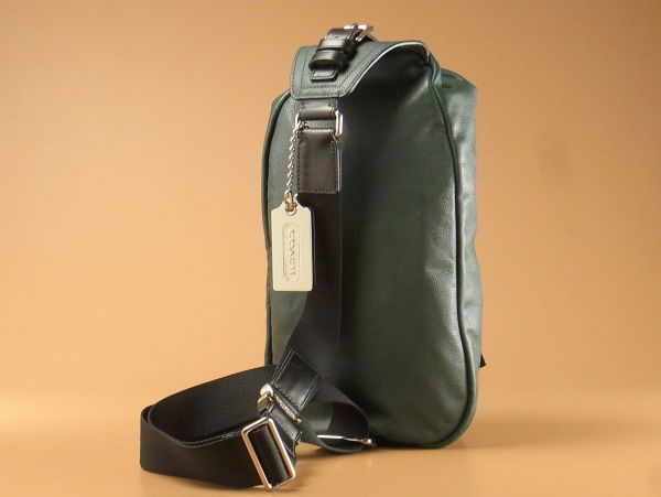 E853美品*コーチCOACH*トンプソン/レザースリングパック/鞄 コーチ
