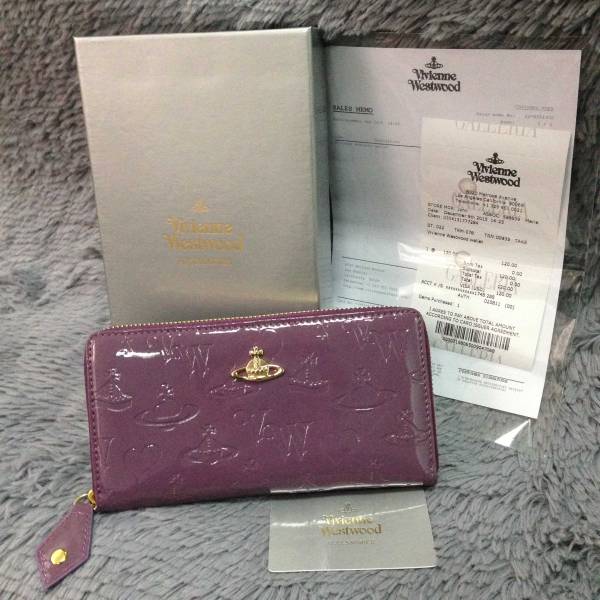 ヴィヴィアン 長財布　紫　ヴィヴィアンウエストウッド