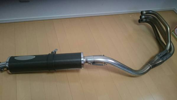 ゼファー400/χ ノジマ FASARM 検対カーボンマフラー 中古美品