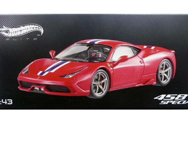 かじゅ TORAYA】 即決 1/43 マテル フェラーリ 458 スペチアーレ 赤 MATTEL