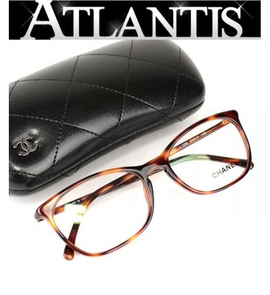 美品 シャネル 眼鏡フレーム メガネ サイド ココマーク べっ甲柄