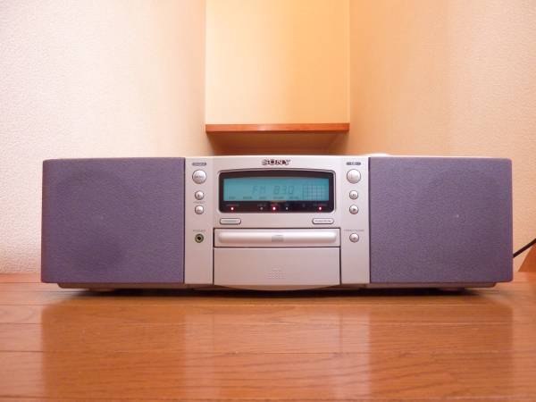 名機】SONY PRESH ZS-F1 スピーカーエッジ交換済! 光ピック付