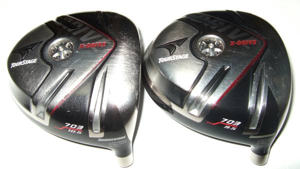 X-DRIVE 703 9.5°と10.5° どちらも197ｇ 中古ヘッド2個一緒に