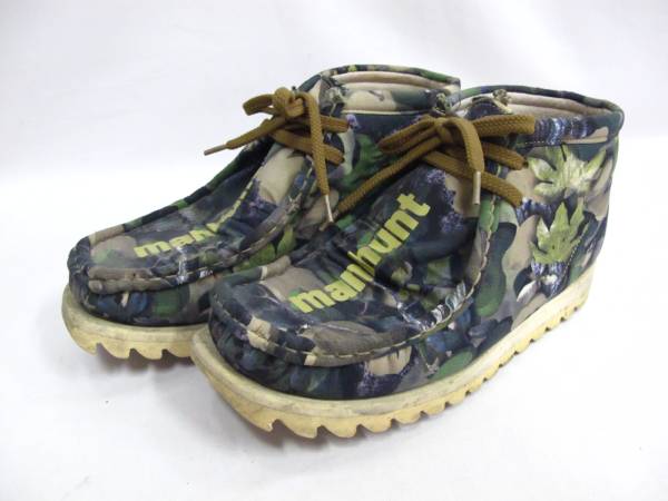 156G318i☆APE BAPE 10AW カモ柄 マンハントブーツ