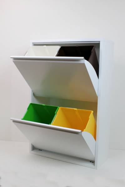 236)アスプルンド4リサイクルビン 分別ゴミ箱 イタリア製 ★美品