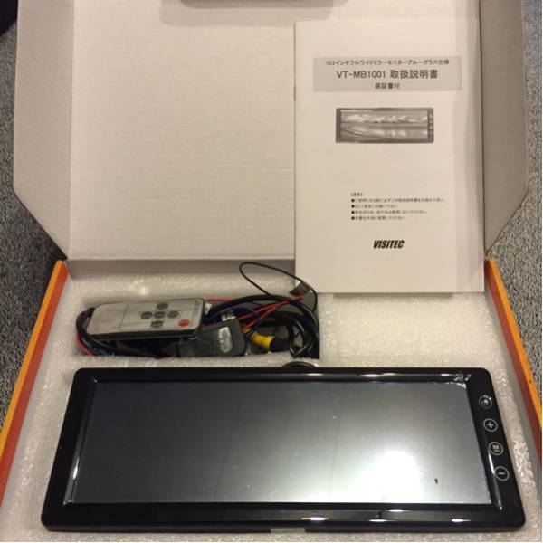 VISITEC 10.2インチフルワイドミラーモニター ブルーガラス仕様