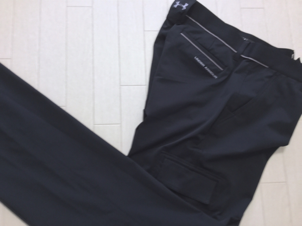 ◆新品◆アンダーアーマー DRY ストレッチ カーゴパンツ/黒/79