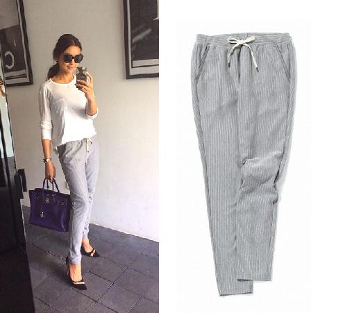滝沢眞規子さん着★バンヤードストーム 楽ちんストライプパンツ