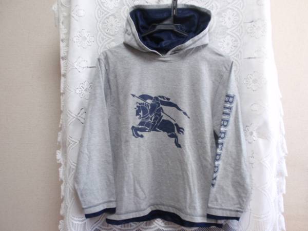150A◇バーバリーロンドン◇霜降りグレーのパーカー◇美品