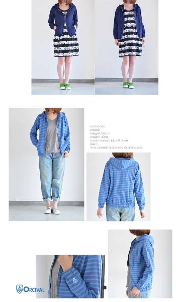 ORCIVAL(オーチバル・オーシバル) ジップアップパーカー