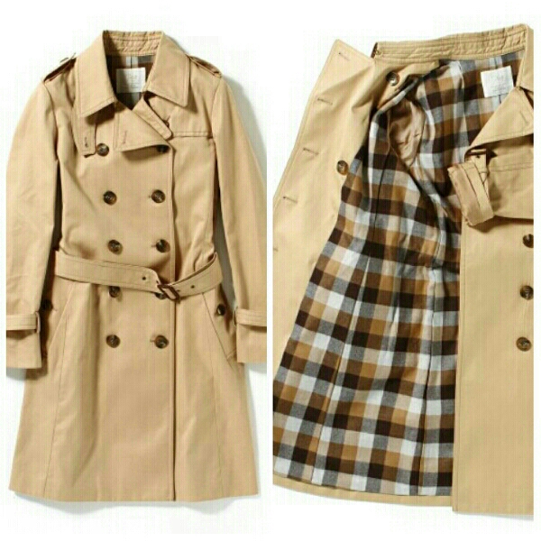 plageプラージュトレンチコート辺見えみり7号サイズ36