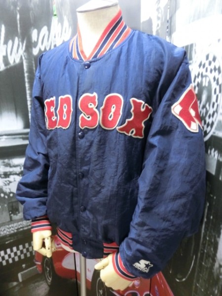 USA製 STARTER/スターター RED SOX/レッドソックス スタジャン L