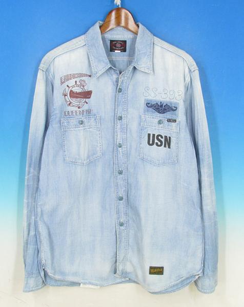4141 トイズマッコイ QUEEN FISH シャンブレーシャツ 17