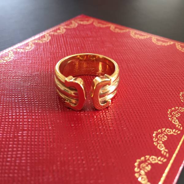 Cartier カルティエ C2リング K18スリーカラー #52 12号