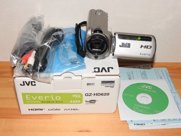 JVC Everio GZ-HD620 HDD 120GB ビデオカメラ 付属品完備