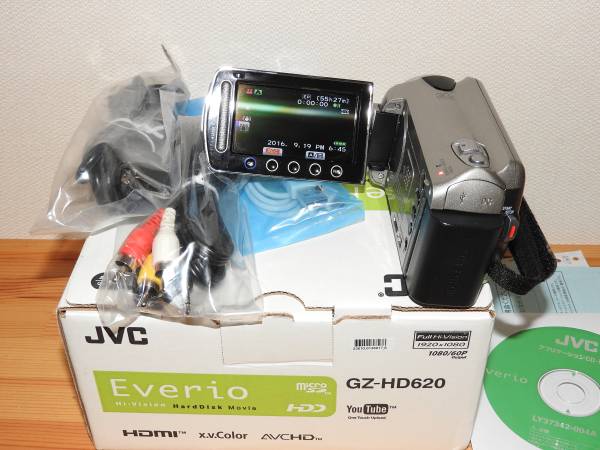 JVC Everio GZ-HD620 HDD 120GB ビデオカメラ 付属品完備
