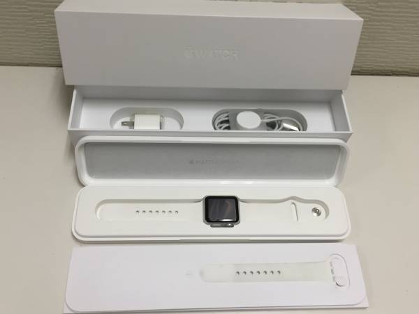 ●AppleWatch アップルウォッチ スポーツ 38mm ホワイト A1553