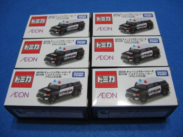 新品！即決！トミカ イオン トヨタ FJクルーザー POLICE仕様 6台