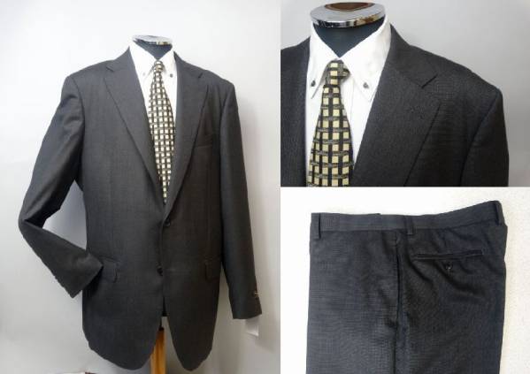 【秋冬新作】2Bノータックスーツ/Super110'S/濃茶/無地・AB9