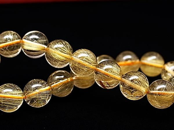絶対見逃せない ロイヤルグレード☆ブラジル ゴールド ルチル 11.5mm【O848