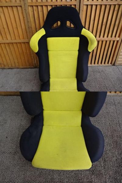 社外 セミバケットシート セミバケ 底止め 右側レバー式 汎用品